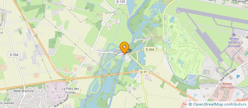 localisation de l'entreprise SCI CHAMPCORS  BRUZ