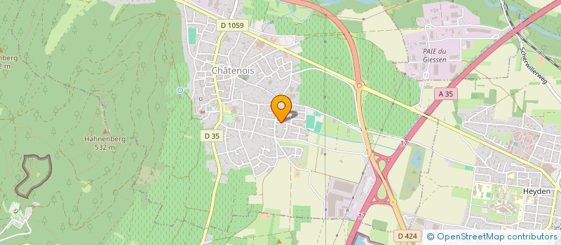 localisation de l'entreprise SCI CHAMPEL  CHATENOIS