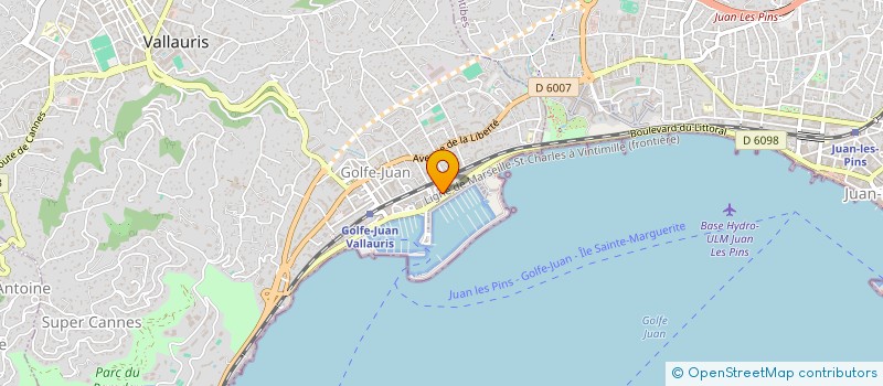 localisation de l'entreprise SCI CHAMPENOISE à VALLAURIS