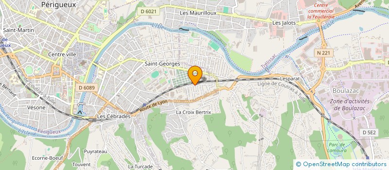localisation de l'entreprise SCI CHAMPEVAL à PERIGUEUX