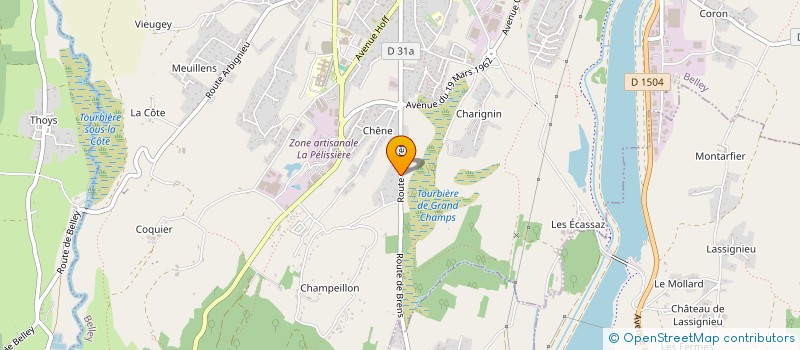 localisation de l'entreprise SCI CHAMPEZE  BELLEY