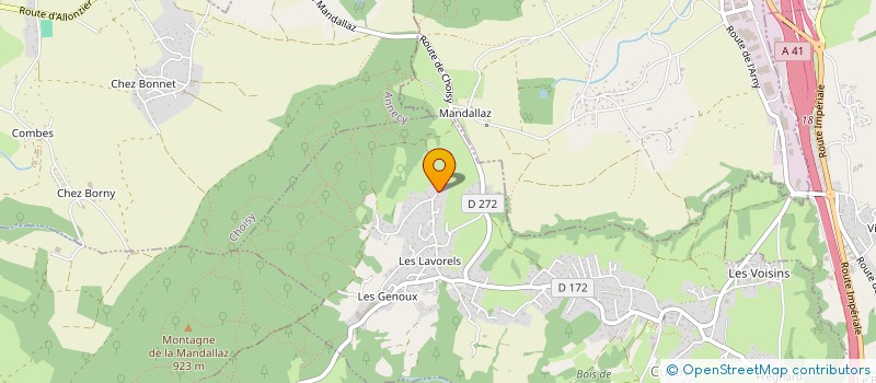 localisation de l'entreprise SCI CHAMPFEUILLET  CUVAT