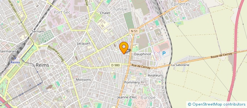 localisation de l'entreprise SCI CHAMPFLASH  REIMS