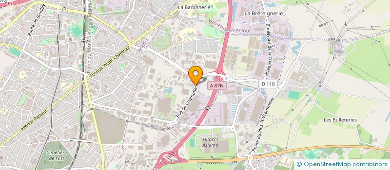 localisation de l'entreprise SCI CHAMPFLEUR MORIN  SAINT-BARTHELEMY-D'ANJOU