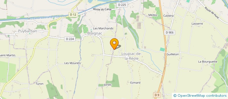 localisation de l'entreprise SCI CHAMPFLEURY  LOUPIAC-DE-LA-REOLE