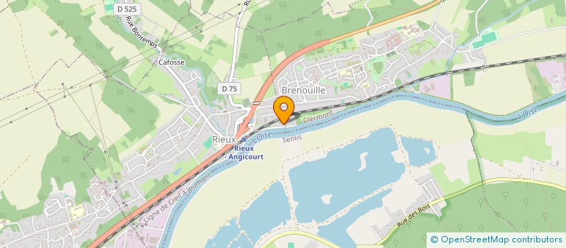 localisation de l'entreprise SCI CHAMPFRENE  RIEUX