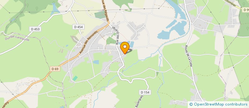 localisation de l'entreprise SCI CHAMPFROMENTEAU  COMMENTRY