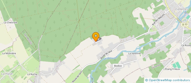 localisation de l'entreprise SCI CHAMPI à CELLETTES