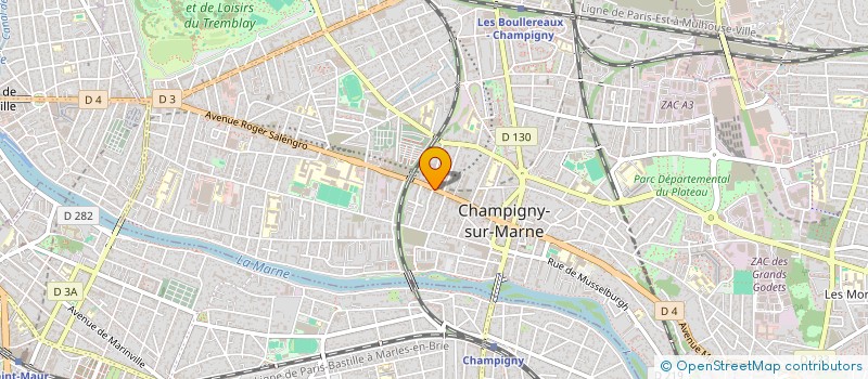 localisation de l'entreprise SCI CHAMPIGNY  CHAMPIGNY-SUR-MARNE