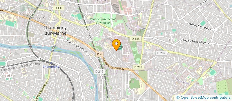 localisation de l'entreprise SCI CHAMPIGNY  CHAMPIGNY-SUR-MARNE