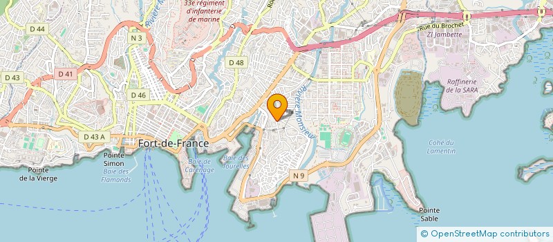 localisation de l'entreprise SCI CHAMPIGNY EXPLOITATION à FORT-DE-FRANCE