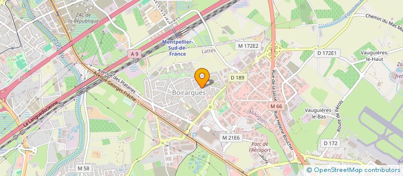 localisation de l'entreprise SCI CHAMPOLLION à LATTES