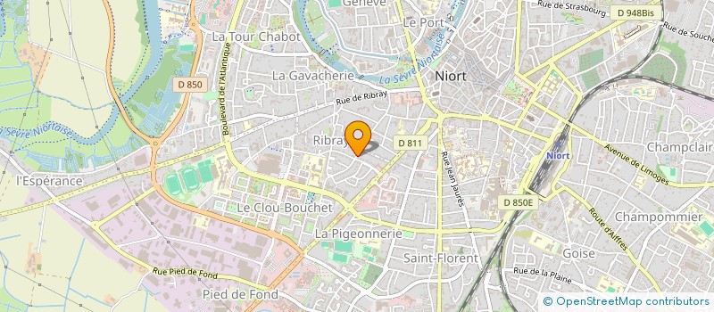 localisation de l'entreprise SCI CHAMPOMMIER à NIORT