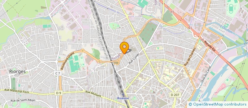 localisation de l'entreprise SCI CHAMPREMIER  ROANNE