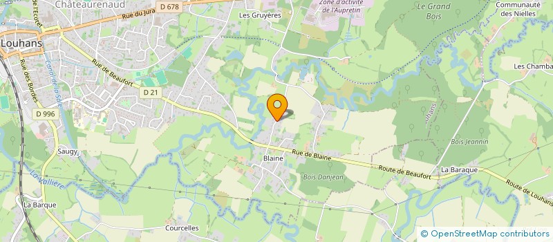 localisation de l'entreprise SCI CHAMPRIVOT à LOUHANS