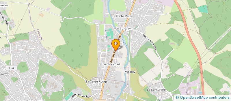 localisation de l'entreprise SCI CHAMPROSES à GRAVIGNY