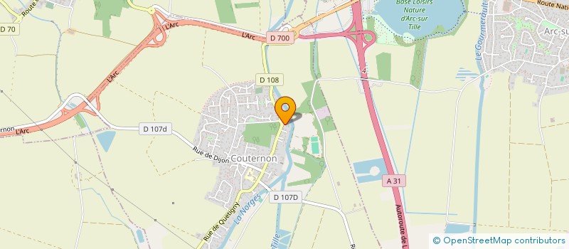localisation de l'entreprise SCI CHAMPS AUX METIERS  COUTERNON