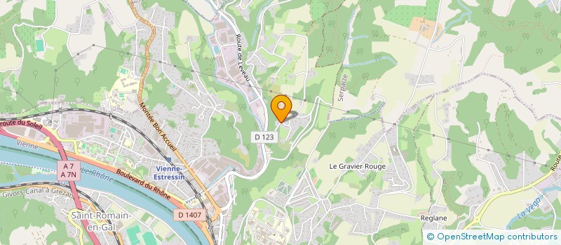 localisation de l'entreprise SCI CHAMPS DE BRAS  VIENNE