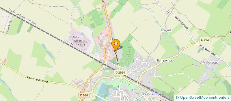localisation de l'entreprise SCI CHAMPS DE LA BELLE MAISON à LE QUESNOY