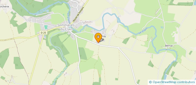 localisation de l'entreprise SCI CHAMPS DE LA GRANGE DES MARTINS  SOMMIERES-DU-CLAIN