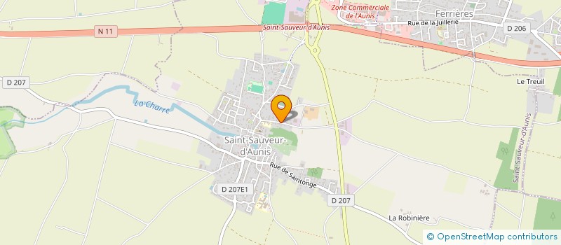 localisation de l'entreprise SCI CHAMPS DE SUE  SAINT-SAUVEUR-D'AUNIS