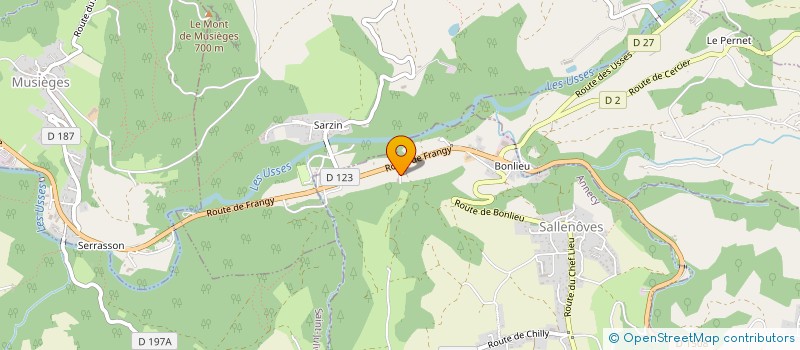 localisation de l'entreprise SCI CHAMPS DES ILES  SALLENOVES