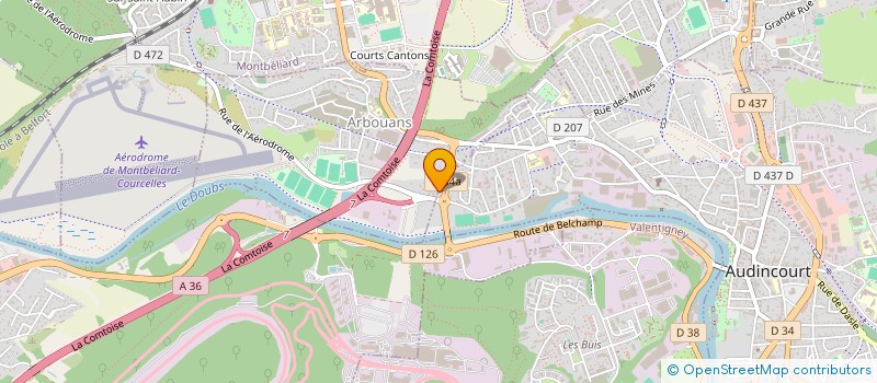 localisation de l'entreprise SCI CHAMPS MILANDRE  ARBOUANS