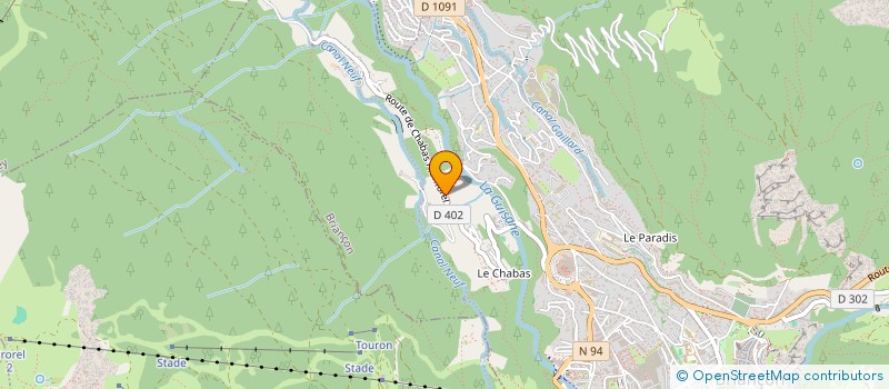 localisation de l'entreprise SCI CHAMPS PROREL à BRIANCON
