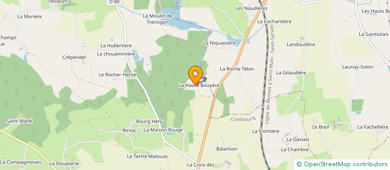 localisation de l'entreprise SCI CHAMPSUREAU  COMBOURG