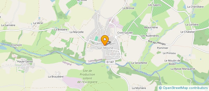 localisation de l'entreprise SCI CHAMPSY à SEVREMOINE