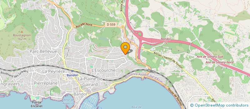 localisation de l'entreprise SCI CHAMPVERT à BANDOL