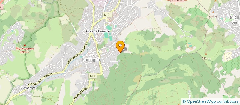 localisation de l'entreprise SCI CHAMPVOISIN - CARBONNEL  ROMAGNAT