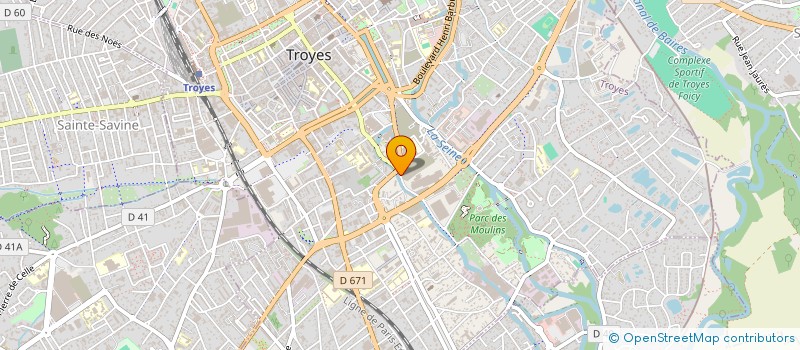 localisation de l'entreprise SCI CHAMPVRAIS à TROYES