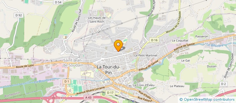 localisation de l'entreprise SCI CHAMPY  LA TOUR-DU-PIN