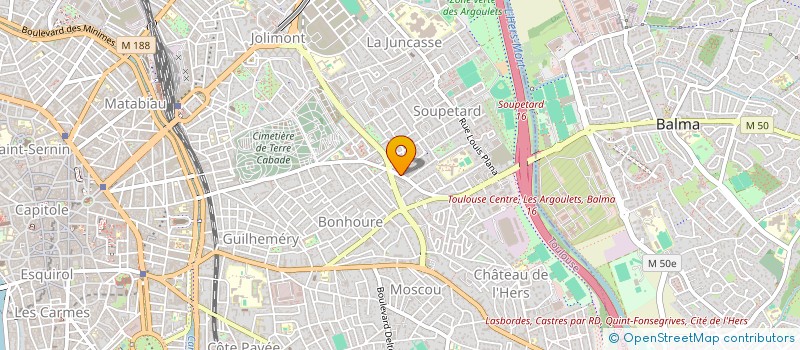 localisation de l'entreprise SCI CHAN à TOULOUSE