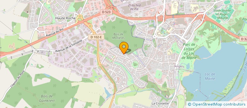 localisation de l'entreprise SCI CHAN HON à ANGERS