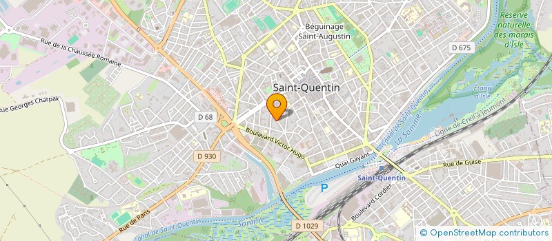 localisation de l'entreprise SCI CHAN7 à SAINT-QUENTIN