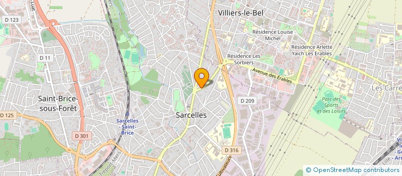 localisation de l'entreprise SCI CHANAL  SARCELLES