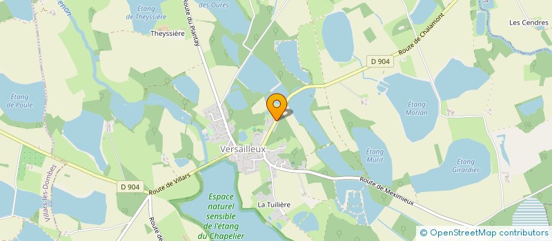 localisation de l'entreprise SCI CHANAY  VERSAILLEUX