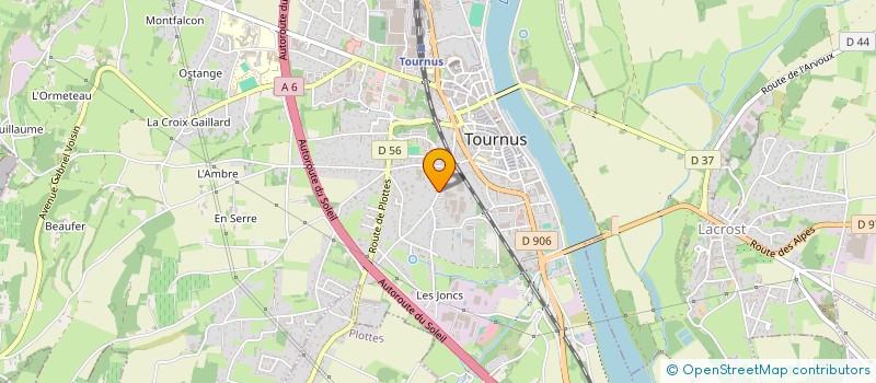 localisation de l'entreprise SCI CHANAY  TOURNUS