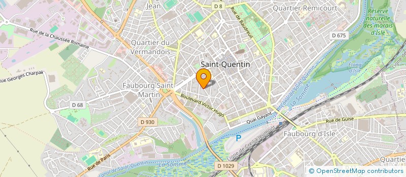 localisation de l'entreprise SCI CHANCE RIBEIRO à SAINT-QUENTIN