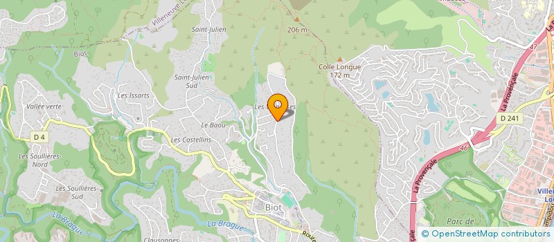 localisation de l'entreprise SCI CHANCEL  BIOT