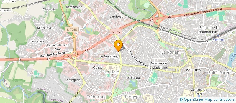 localisation de l'entreprise SCI CHANCERELLE SAINT JOSEPH à VANNES