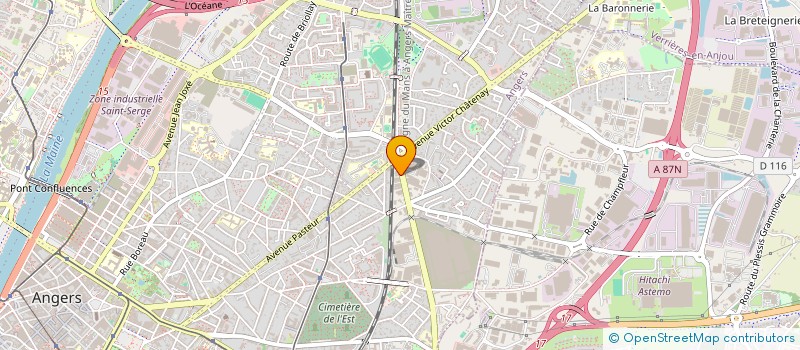 localisation de l'entreprise SCI CHANCEREUL 2 à ANGERS