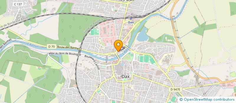 localisation de l'entreprise SCI CHANDELAIS à DAX