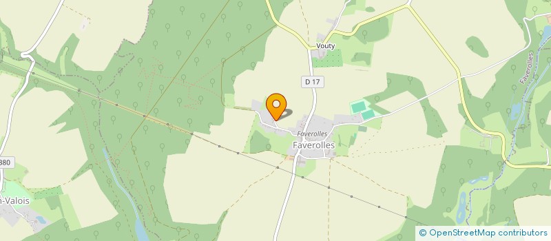 localisation de l'entreprise SCI CHANDELLE E.K.  FAVEROLLES