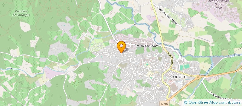 localisation de l'entreprise SCI CHANELOU  COGOLIN