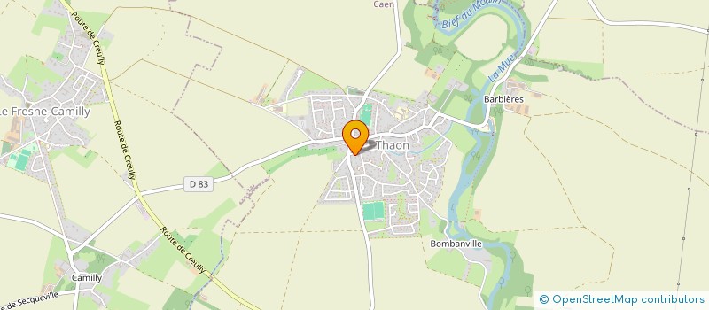 localisation de l'entreprise SCI CHANENTIN  THAON