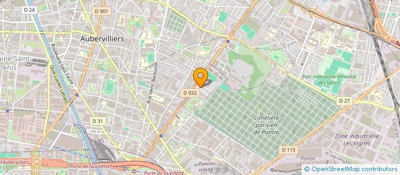 localisation de l'entreprise SCI CHANER à PANTIN