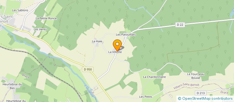 localisation de l'entreprise SCI CHANEY  VILLIERS-SAINT-BENOIT